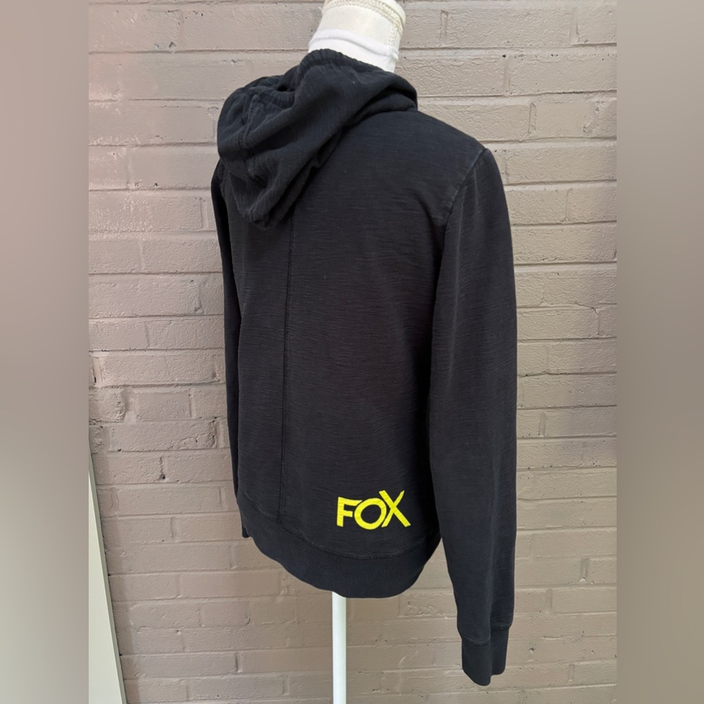 FOX Charcoal Gray zip front hoodie - Picture 5 of 9